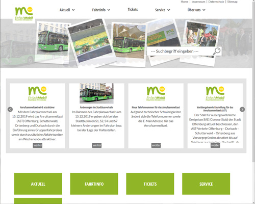 V´Neue Website für den Stadtbus Offenburg