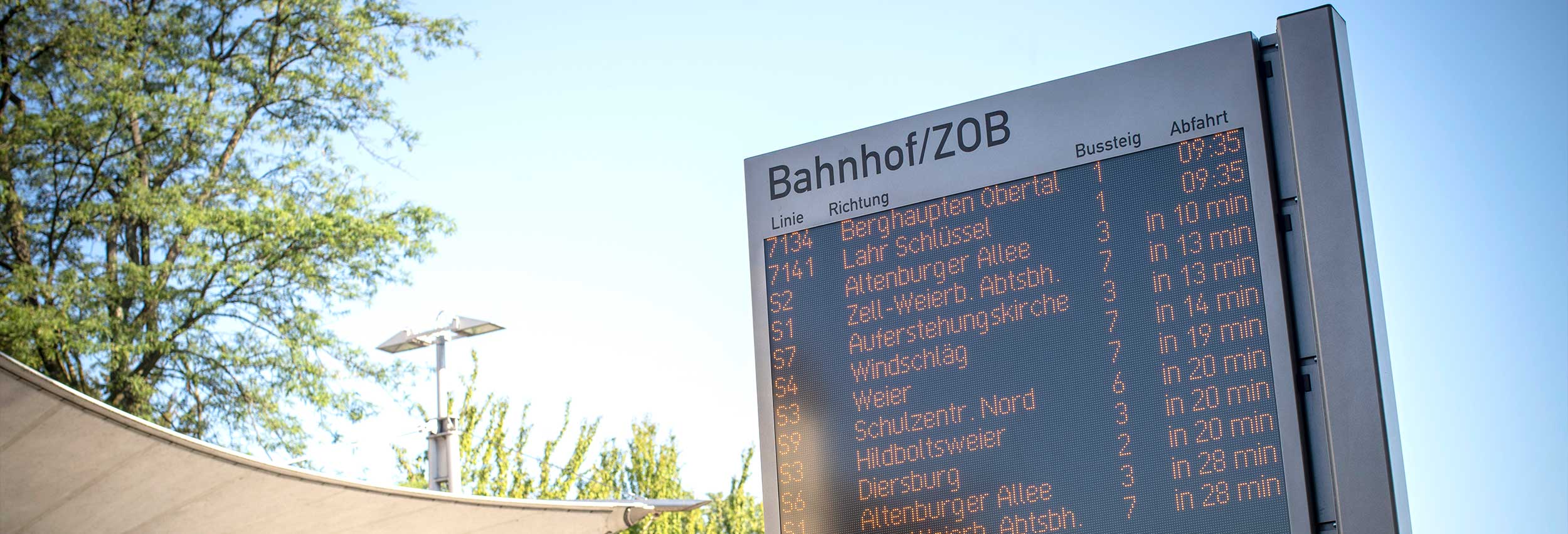 Busbahnhof am Bahnhof in Lahr / Foto: Michael Bode Busbahnhof am Bahnhof in Lahr / Foto: Michael Bode