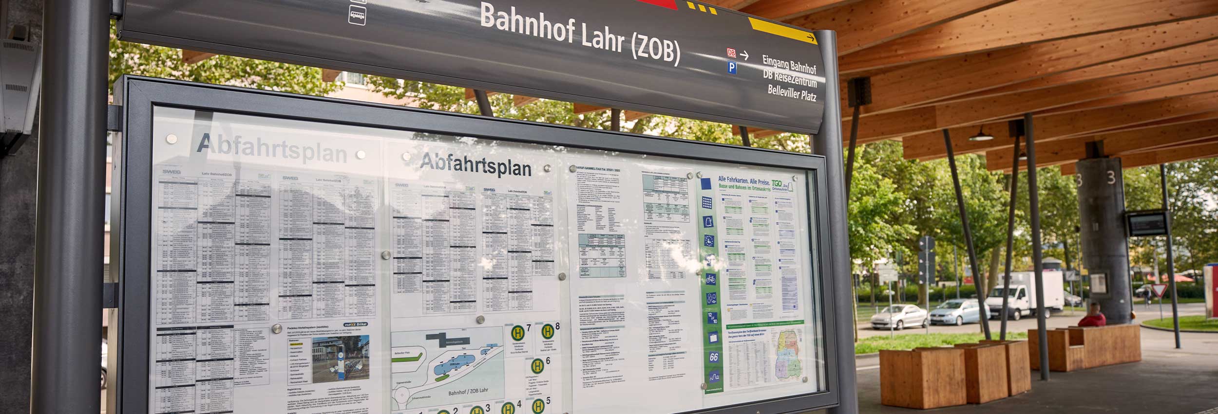 Busbahnhof am Bahnhof in Lahr / Foto: Michael Bode Busbahnhof am Bahnhof in Lahr / Foto: Michael Bode