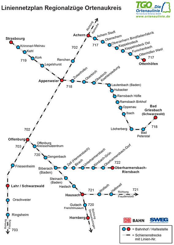 Liniennetzplan Schiene TGO